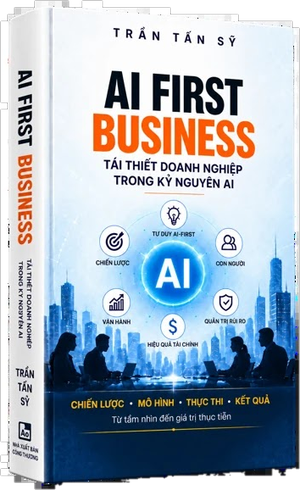 Bìa sách AI First Business – Tái thiết doanh nghiệp trong kỷ nguyên AI